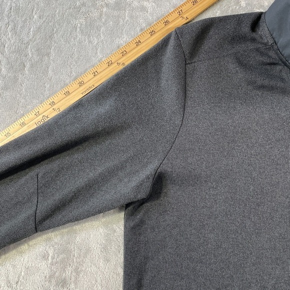 Under Armour Golf Sweater Mens Large Gray‎ Storm Mock Neck Snap ColdGear Stretch - Picture 6 of 9